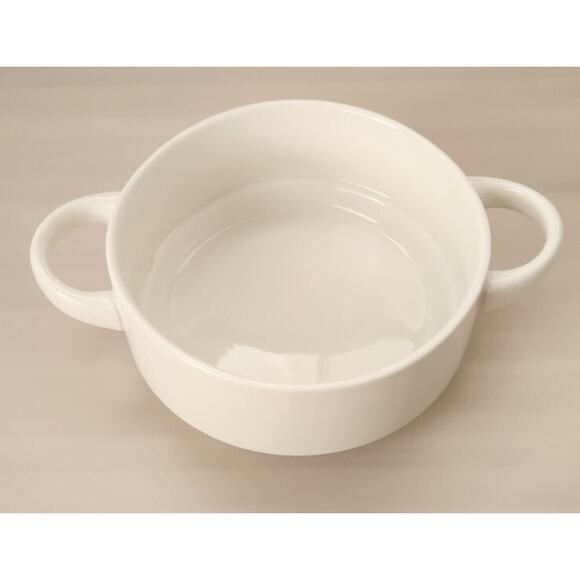 Set of 5 Sweese Porcelain Stackable Minimalist Multipurpose Bowls with Handles - Picture 13 of 16